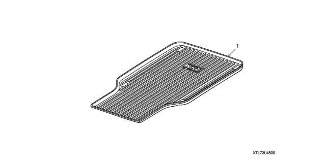 2014 Acura TSX 5 Door TECH KA 5AT Cargo Tray Diagram