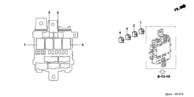 2005 Acura RL Control Unit - Cabin Diagram 3