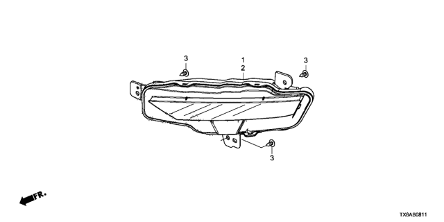 2021 Acura ILX 4 Door 24TECH (A-SPEC) KA DCT Foglight Diagram