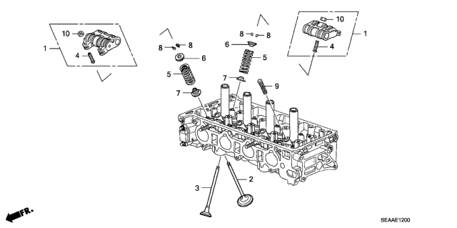 2008 Acura TSX Valve - Rocker Arm Diagram