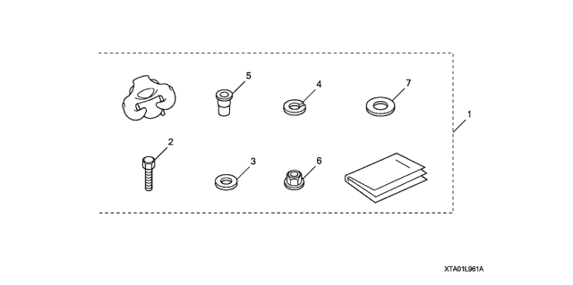 2021 Acura ILX 4 Door 24TECH (A-SPEC) KA DCT Cargo Hook Diagram
