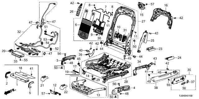 2020 Acura RDX Tap Screw (5X12) Diagram for 93911-25220