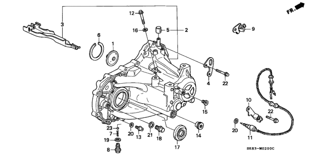 1991 Acura Integra Shim R (70MM) (1.11) Diagram for 23948-PL3-B00