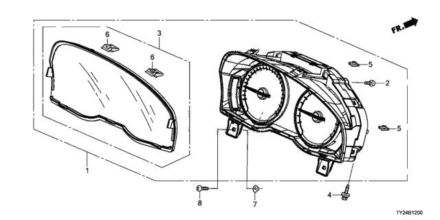 2018 Acura RLX Lens Diagram for 78159-TY2-A01