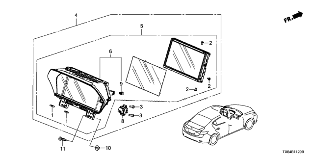 2014 Acura ILX 4 Door TECH KA 5AT Navigation System Diagram