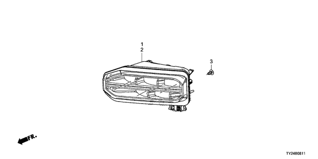 2019 Acura RLX 4 Door ADV (SH-AWD (HYBRID)) KA DCT Foglight Diagram