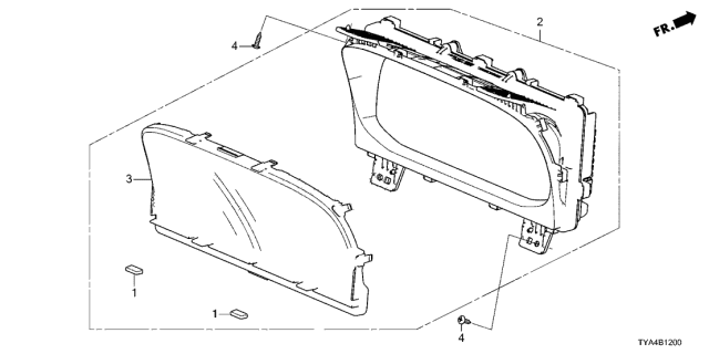 2022 Acura MDX Lens Diagram for 78155-TYA-A01