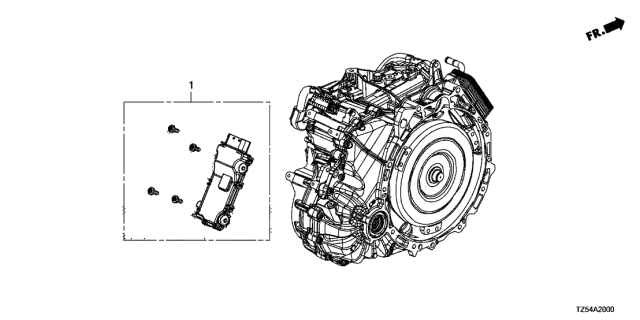 2017 Acura MDX 5 Door BASE (E.LIBERTY) KA 9AT AT Control Unit (Transmission) (9AT) Diagram