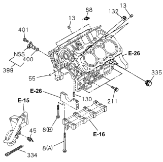 1997 Acura SLX Bolt (9/85) Diagram for 8-94363-224-1