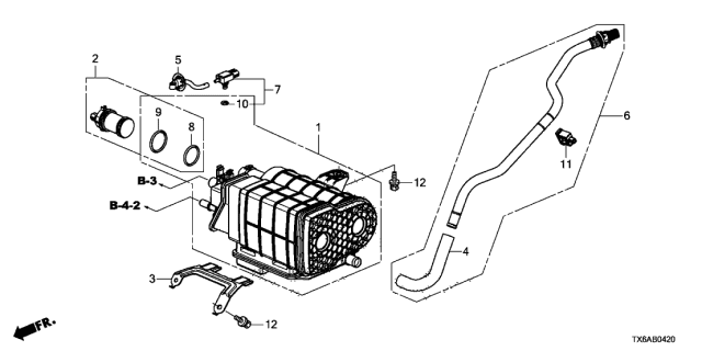 2020 Acura ILX Canister Diagram