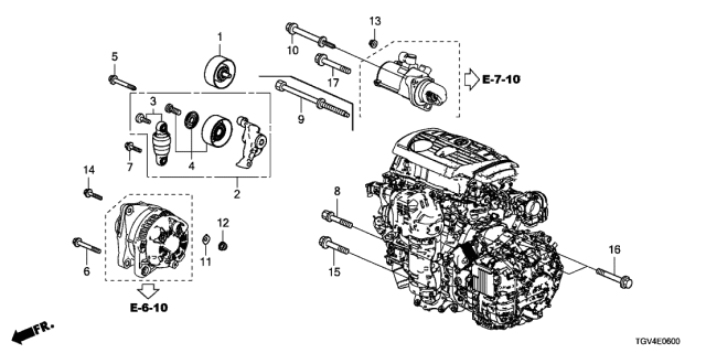 2021 Acura TLX Washer, Seal (8Mm) Diagram for 90430-6S8-A00