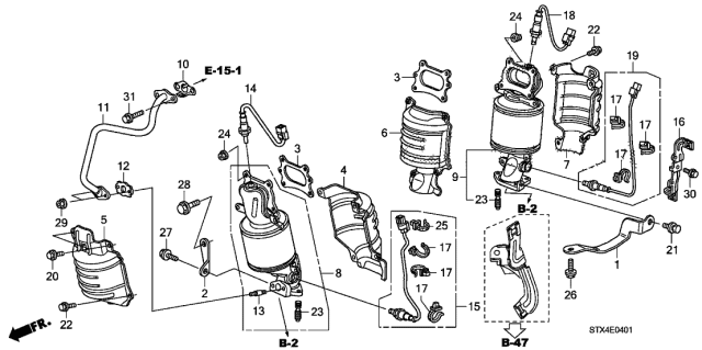 2013 Acura MDX 5 Door TECH KA 6AT Converter Diagram