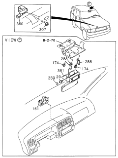 1998 Acura SLX Clock - Compass Diagram