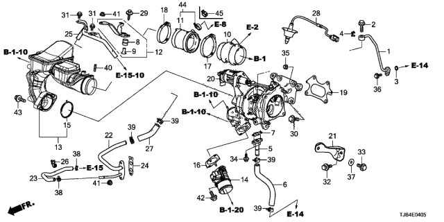 2021 Acura RDX 5 Door ADV KA XAT Turbo Charger Diagram