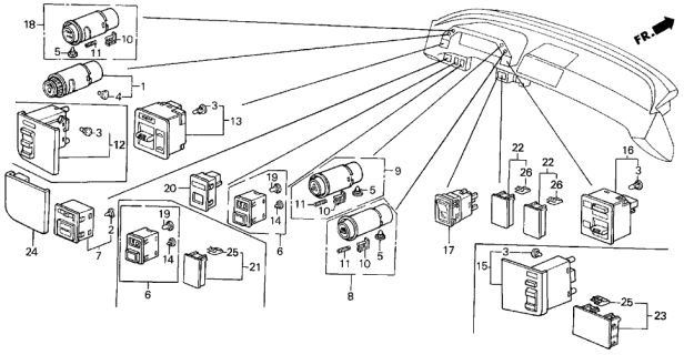 1989 Acura Legend Switch Diagram 1