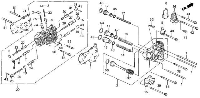1989 Acura Integra Flange Bolt (6X20) Diagram for 95701-06020-08