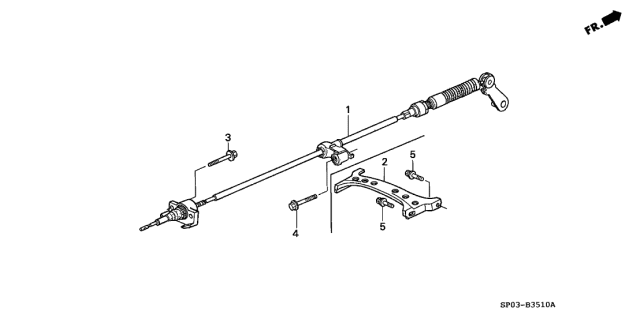 1994 Acura Legend Select Lever Control Diagram