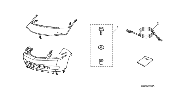 2005 Acura TSX Nose Mask - Full Diagram