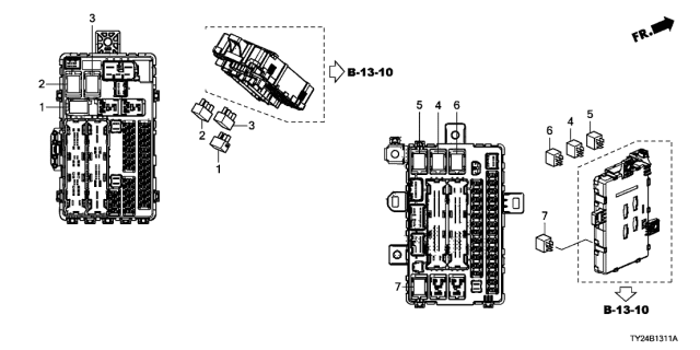 2014 Acura RLX Control Unit - Cabin Diagram 2