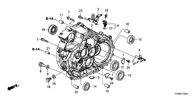 2020 Acura RLX Pick-Up Assembly Diagram for 28810-R9T-003