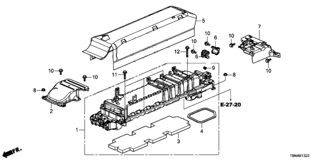 2021 Acura NSX 2 Door FIF KA DCT Power Drive Unit Diagram