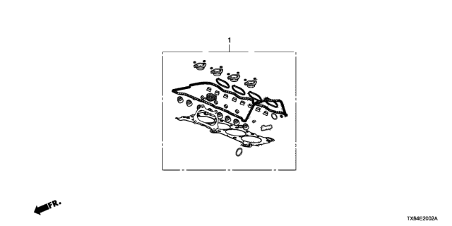 2017 Acura ILX 4 Door TECH (PLUS A-SPEC) KA DCT Gasket Kit (2.4L) Diagram