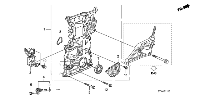 2009 Acura RDX Cover, Exhaust Manifold Water Inlet Hose (Lower) Diagram for 19561-RWC-A00