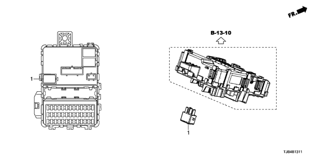 2021 Acura RDX 5 Door BASE KA XAT Control Unit - Cabin Diagram 2