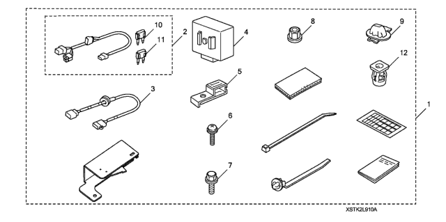 2011 Acura RDX Fuse, Mini (5A) Diagram for 98200-40500