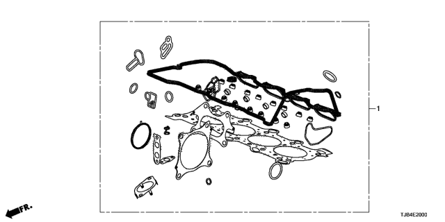 2019 Acura RDX 5 Door ADV (SH-AWD) KA XAT Gasket Kit Diagram