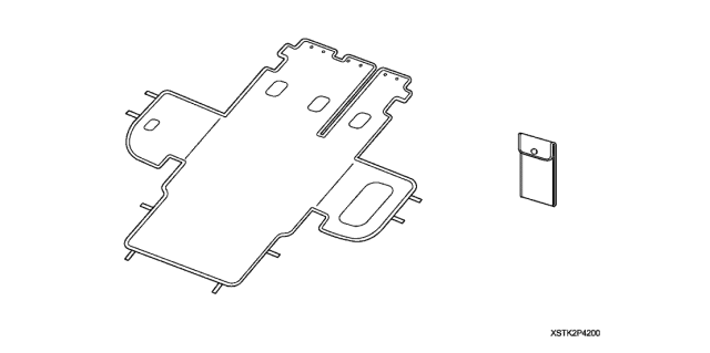 2010 Acura RDX 5 Door TECH (SH-AWD) KA 5AT Cargo Liner Diagram