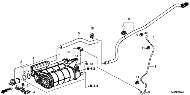 2020 Acura MDX Pipe, Atmospheric Diagram for 17719-TRX-A01