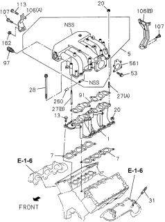 1996 Acura SLX Inlet Manifold Diagram