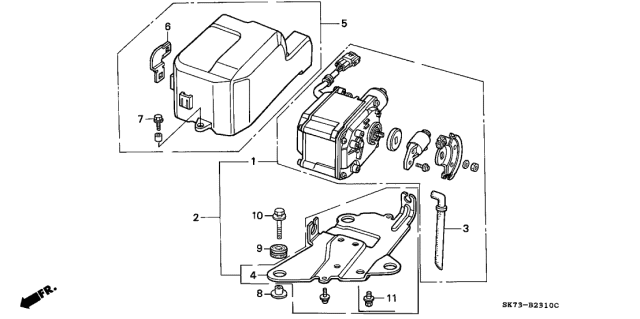 1993 Acura Integra 3 Door GSL (LEATHER) KA 4AT Auto Cruise Diagram