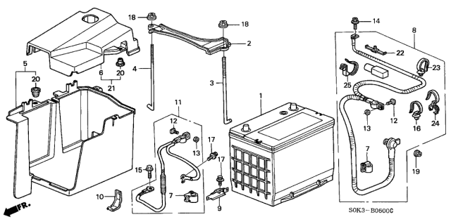 2002 Acura TL Battery Diagram