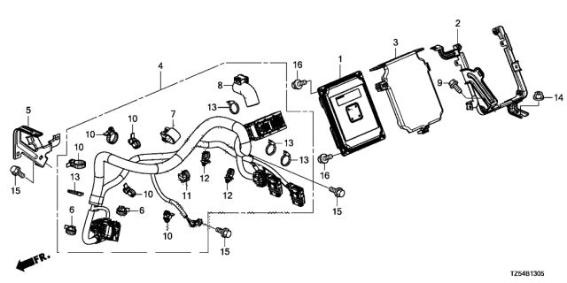 2019 Acura MDX 5 Door TECH (HYBRID (AWD)) KA DCT Transmission Control Diagram