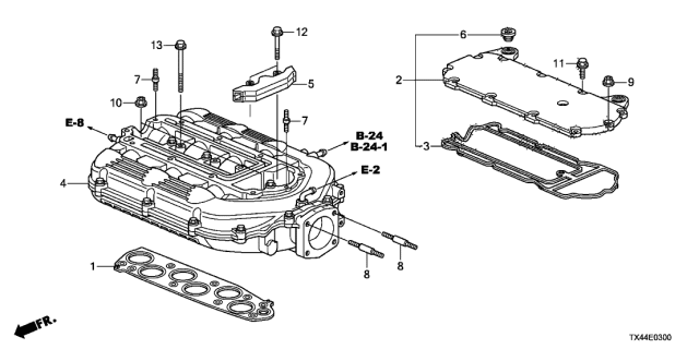 2015 Acura RDX Manifold, In. Diagram for 17160-RN0-A00