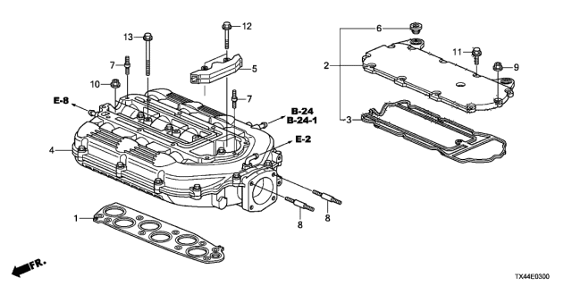 2014 Acura RDX 5 Door TECH (2WD) KA 6AT Intake Manifold Diagram