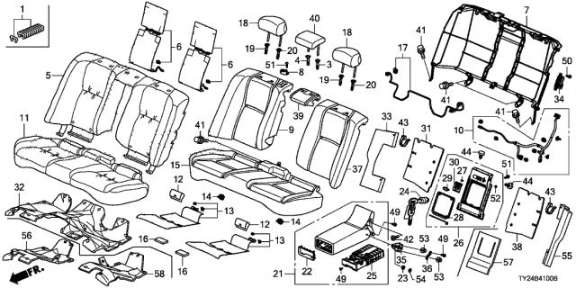 2017 Acura RLX Collar Diagram for 82183-S0A-J21