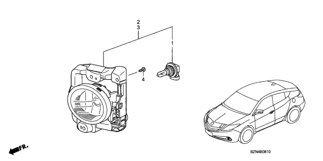 2011 Acura ZDX Foglight Diagram