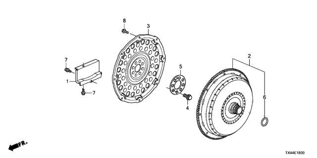 2014 Acura RDX Torque Converter Diagram