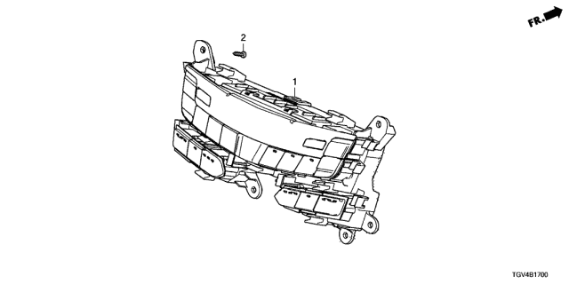 2021 Acura TLX 4 Door ADV KA XAT Auto Air Conditioner Control Diagram