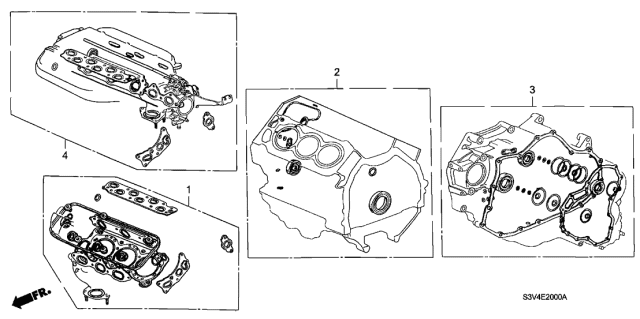 2006 Acura MDX Gasket Kit Diagram