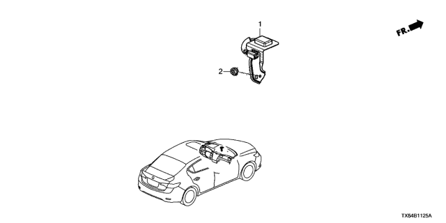2015 Acura ILX 4 Door TECH KA 5AT GPS Antenna Diagram