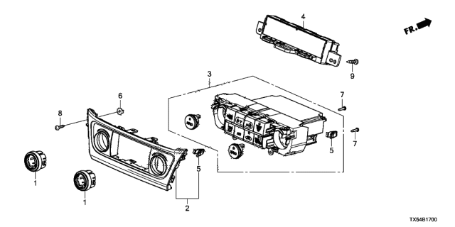 2015 Acura ILX Auto Air Conditioner Control Diagram