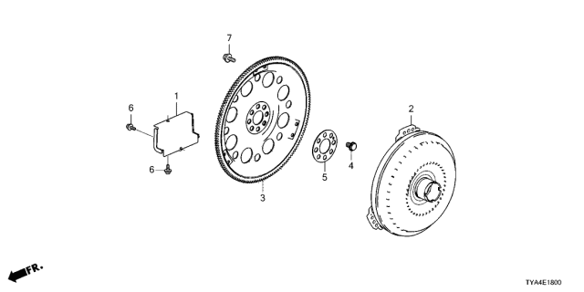 2022 Acura MDX Converter Assembly , Torque Diagram for 26000-5MX-325