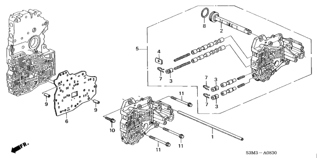2002 Acura CL Plate, Servo Separating Diagram for 27412-P7W-020