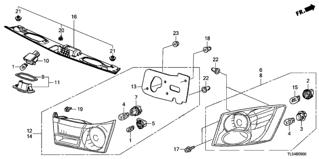 2011 Acura TSX Base Gasket Diagram for 34152-TL4-G01