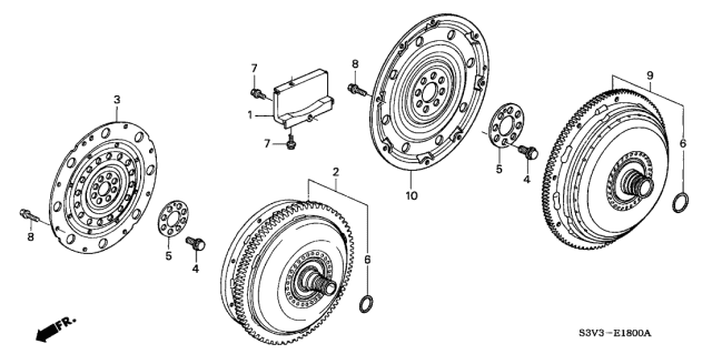 2002 Acura MDX Torque Converter Diagram