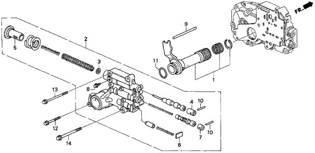 1998 Acura TL 4 Door BAS3.2 KA 4AT AT Regulator (V6) Diagram